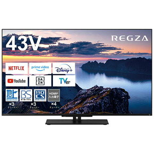 REGZA ���O�U �t���e���r 43Z670N 43V�^ Bluetooth�Ή� 4K�Ή� BS�ECS 4K�`���[�i�[���� YouTube�Ή�