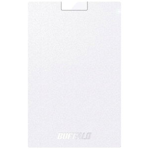 BUFFALO �o�b�t�@���[ SSD-PG250U3-WC �O�t��SSD USB-A�ڑ� �z���C�g 250GB �|�[�^�u���^