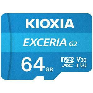 KIOXIA �L�I�N�V�A SDXC microSD�J�[�h �Q�[���@�ɂ������߂̍����^�C�v EXCERIA �G�N�Z���A KMU-B064GBK Class10 64GB ����s���i