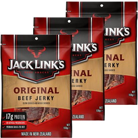 ジャックリンクス ビーフジャーキー 3袋セット (100g×3) オリジナル 送料無料 おつまみ USAジャーキー