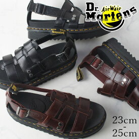 【返品交換送料無料】ドクターマーチン Dr.Martens テリー サンダル レディース 23521001 23521211 厚底 ストラップサンダル フィッシャーマンサンダル ブラック チャロ あす楽 evid