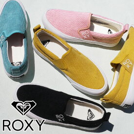 ＼最大5％クーポン有 4/27 9時59分迄／ロキシー ROXY レディース スリッポン グッドデイ ローカット スニーカー カジュアルシューズ コーデュロイ 靴 RFT214403 ブラック 黒 ピンク マスタード ブルー 送料無料 あす楽 evid |6