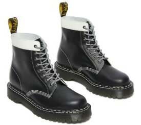 【返品交換送料無料】ドクターマーチン Dr.Martens メンズ レディース ブーツ 1460 パスカル BEX DS 8ホールブーツ ショートブーツ レースアップブーツ カジュアルシューズ レザーブーツ 本革 靴 27336009 ブラック＋ホワイト＋ホワイト 黒 白 あす楽 evid