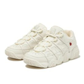 ＼ポイント7倍 4/20限定／フィラ FILA レディース 厚底 スニーカー フィラバリケード レディーバード ローカット ダッドスニーカー ダッドシューズ カジュアルシューズ テントウムシ WSS23006 674 ピンク 923 ベージュ 靴 送料無料 あす楽 evid