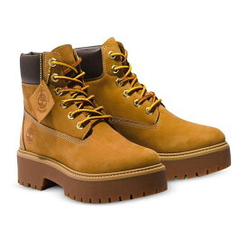 ＼最大5％クーポン有 4/27 9時59分迄／ティンバーランド Timberland レディース ブーツ ストーン ストリート 6インチ レース ウォータープルーフブーツ ショートブーツ カジュアルシューズ レザーブーツ 本革 TB0A5RJD ウィートヌバック 靴 送料無料 あす楽 evid |6