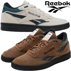 リーボック Reebok スニーカー クラブC ミッド 2 リベンジ ビンテージ メンズ レディース 靴 カジュアルシューズ ミッドカット 紐靴 100034038 ブラウン 100034039 スタッコー 送料無料 あす楽 evid |6