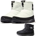 ザ・ノース・フェイス ヌプシ ブーティ ウォータープルーフ ロゴ ショート メンズ スノーブーツ レディース ウインターブーツ 防水 撥水 スノーシューズ 冬底 保温 防寒 アウトドア TNFブラック 黒 ガーデニアホワイト 白 冬靴 NF52280 送料無料 最強翌日配送 evid