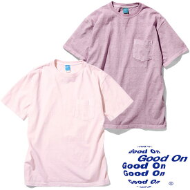 グッドオン Tシャツ メンズ ショートスリーブポケットTシャツ レディース 半袖 ティーシャツ トップス 胸ポケット カットソー ウェア 丸首 アパレル クルーネック GOST0903 P-サクラ P-バイオレット 服 メール便送料無料 evid