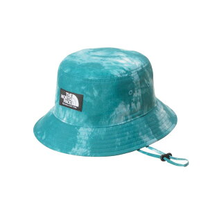 \ポイント8倍 11/1迄/ザ・ノース・フェイス ノベルティキャンプサイドハット キッズ NNJ02315 帽子 男の子 カジュアル 女の子 シンプル タイダイ柄 子供用 はっ水 UVケア 紫外線対策 あご紐 日