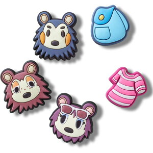 NbNX Wrbc V[p[c ǂԂ̐X 5Zbg Animal Crossing Creator Animal Crossing Collector jibbitz LbY 5P o[NbOpANZT[ ǂX RN^[ Y fB[X 10013592 