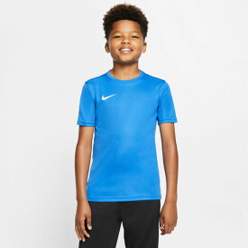＼クーポン有10/9 1:59迄／ナイキ Tシャツ YTH パーク VII S/S ジャージ ジュニア 半袖 キッズ アパレル トップス サッカー トレーニング スポーツ BV6741 463 ロイヤルブルー/ホワイト 服 メール便送料無料 最強翌日配送 evid
