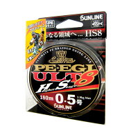サンライン(SUNLINE) PEライン ソルティメイト PEエギ ULT HS8 180m 0.5号 3.9kg 8本 ホワイト・ピンク・…
