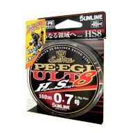 サンライン(SUNLINE) PEライン ソルティメイト PEエギ ULT HS8 180m 0.7号 5.3kg 8本 ホワイト・ピンク・…