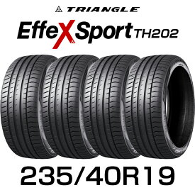 【タイヤ交換可能】【送料無料】19インチタイヤ 235/40R19-96Y TRIANGLE EffeX Sport TH202【4本セット】たいや 2354019 235/40/19 トライアングルタイヤ エフェックススポーツ サマータイヤ 夏タイヤ 標準タイヤ