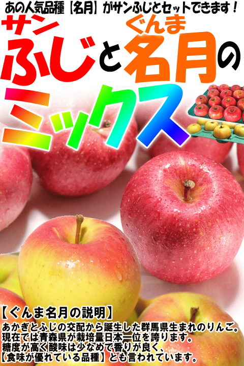 楽天市場】青森 りんご 5kg・10kg箱 サンふじと名月はじめ選べる品種