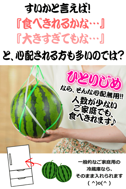 楽天市場】クーポンで800円引き！熊本県産 すいか ひとりじめ