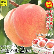 【早割】クーポンで4281円★冷蔵送料無料 福島 桃 2kg 5玉～9玉 完熟 もも 【優秀品】贈答糖度13％以上 …