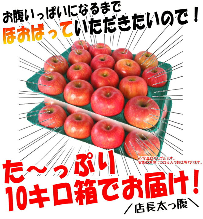 人気ショップが最安値挑戦！】 タイムセール中❗高糖度保証サンふじ １０キロ箱