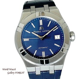 モーリスラクロア アイコン AI6007-SS001-430-1 メンズ腕時計 中古 自動巻き MAURICE LACROIX ブルー文字盤 Aランク