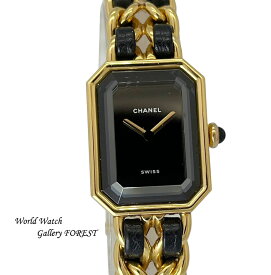 シャネル CHANEL プルミエール L 中古 レディース腕時計 クオーツ Gold Plate × レザー