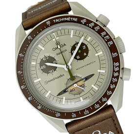 オメガ×スウォッチ OMEGA × Swatch ムーンウォッチ ミッション トゥ サターン クロノグラフ クオーツ 中古 メンズ レディース 腕時計