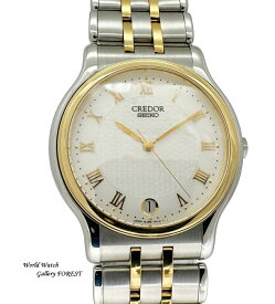 クレドール シグノ GCAZ002 18K× SS セイコー SEIKO クオーツ 8J86-6A00 中古 メンズ腕時計 Aランク