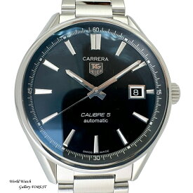 タグホイヤー TAG HEUER カレラ キャリバー5 WAR211A-0 メンズ腕時計 中古 自動巻き ブラック文字盤 外装仕上げ AAランク