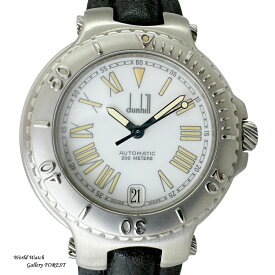 ダンヒル dunhill ロンディニウム ダイバー 200M 中古 メンズ腕時計 自動巻き ホワイト文字盤 Aランク