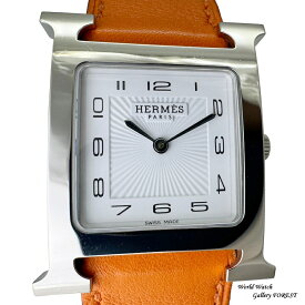 HERMES エルメス Hウォッチ HH1.510 中古 メンズ ボーイズ 腕時計 クオーツ ホワイト文字盤 Aランク