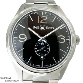 ベル＆ロス Bell＆Ross ヴィンテージ オフィサー V-BR123OF-B-M 中古 メンズ腕時計 自動巻き ブラック文字盤 Aランク
