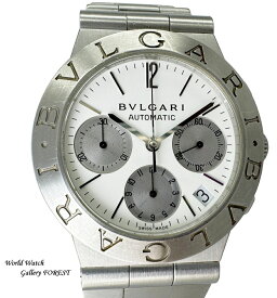 ブルガリ BVLGARI ディアゴノ スポーツ 中古 メンズ腕時計 CH35S クロノグラフ 自動巻き 白文字盤