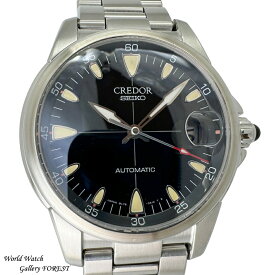 クレドール フェニックス GCBR997 セイコー SEIKO 自動巻き 中古 メンズ腕時計 8L75-0A10 ブラック文字盤 外装仕上げ OH済み