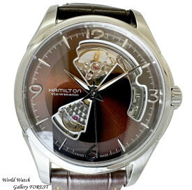 ハミルトン ジャズマスター オープンハート 中古 メンズ腕時計 自動巻き H32565595 ブラウン文字盤