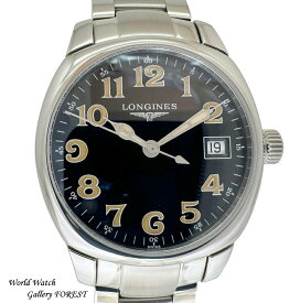 Longines ロンジン スピリット 中古 メンズ ボーイズ 腕時計 L2.198.4 クオーツ 黒文字盤 Aランク