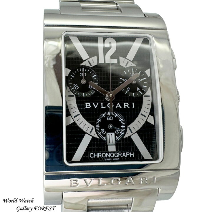 楽天市場】ブルガリ BVLGARI レッタンゴロ RTC49S クロノグラフ 中古  