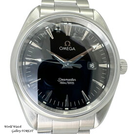 OMEGA オメガ シーマスター アクアテラ 中古 メンズ腕時計 2517.50 クオーツ 黒文字盤 外装仕上げ AAランク