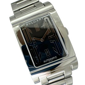 ブルガリ BVLGARI レッタンゴロ RT45S 中古 メンズ腕時計 自動巻き ブラック文字盤 外装仕上げ AAランク