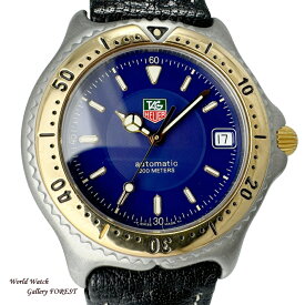 タグホイヤー TAG HEUER プロフェッショナル 200M セルシリーズ WI2151-K0 中古 メンズ腕時計 自動巻き ブルー文字盤 18KYGベゼル