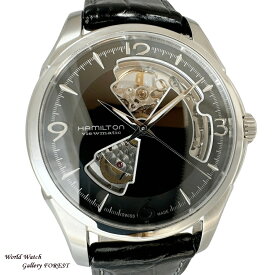 ハミルトン ジャズマスター オープンハート 中古 メンズ腕時計 自動巻き H32565735 ブラック文字盤 Aランク