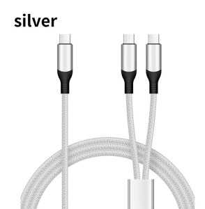 Type-C �P�[�u�� 100W �}���[�d PD 2in1 2m �^�C�vc 2�� �����[�d 2�� iPhone 17 iPad MacBook Android �[�d�P�[�u�� Galaxy Pixel Xperia Switch2 �X�}�z �^�u���b�g PC USB Type-C�P�[�u�� �f�[�^�ʐM ��� �ԍ� �o�� ���s