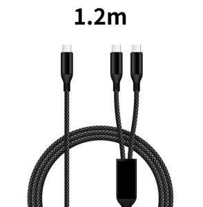 Type-C �P�[�u�� 100W �}���[�d PD 2in1 �^�C�vc 2�� �����[�d iPhone 17 16 15 iPad MacBook Android Huawei Galaxy �X�}�z �^�u���b�g PC USB Type-C�P�[�u�� �f�[�^�ʐM ���