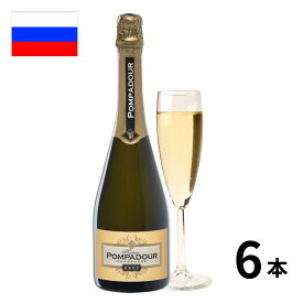 ロシア ファナゴリア マダムポンパドール瓶 (750ml x 6本入)入 スパークリングワイン ロシアワイン fanagoria ビール ロシアワイン 正規輸入品