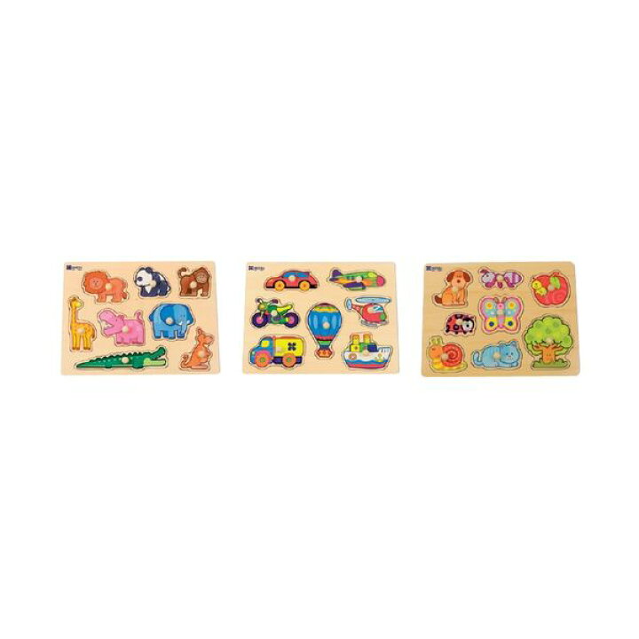 楽天市場】やさしいノブつきパズル3点セット おもちゃ パズル/ドミノ 