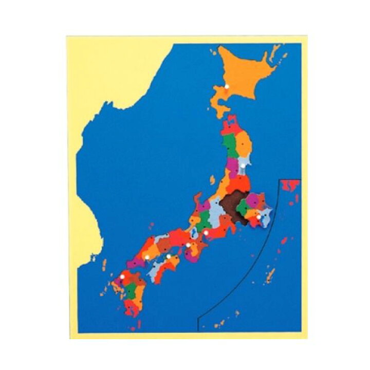 楽天市場】モンテッソーリ モンテ 地図パズル 日本 N おもちゃ 知育 