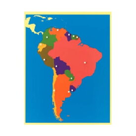 ■期間限定P2倍 モンテッソーリ モンテ 地図パズル 南アメリカ N おもちゃ 知育玩具 モンテッソーリ教具 キッズ