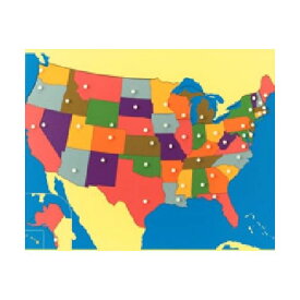 モンテッソーリ モンテ 地図パズル アメリカ合衆国 N おもちゃ 知育玩具 モンテッソーリ教具 キッズ