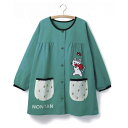 ノンタンボールまてまてまてチュニック M-L 2L-3L ブルーグリーン 保育士エプロン 大人用エプロン他 大人用 のんたん