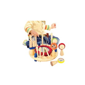 メロディーゴーラウンド 木 ブロック おもちゃ 赤ちゃん 知育玩具 ベビー 1歳 2歳