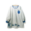 エプロン 保育士 シンデレラシルエットスモック M-L 2L-3L ネイビー 保育士 エプロン 絵本 エプロン 絵本キャラクター…