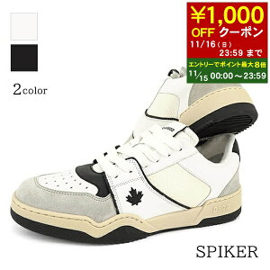 y11/15I|Cgő8{z fB[XNGA[h DSQUARED2 Y Xj[J[ SPIKER SNM0315 1606243 WHITE BLACK zCg ubN M072 BLACK ubN 2124 V[Y C [XAbv [Jbg v